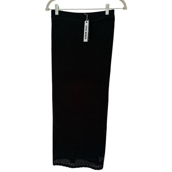 NWT Steve Madden Open Stitched Midi Skirt - Picture 3 of 8